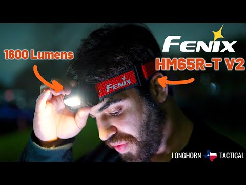 Fenix HM65R-T V2.0 Hoofdlamp – 1600 Lumen, 170m Bereik, 300 Uur – Oplaadbaar, Lichtgewicht, Met Warm- En Koelwit Licht – IP68, Voor Hardlopen En Outdoor