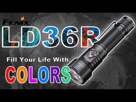 Fenix LD36R 3600 Lumens USB-C Rechargeable Flashlight with Adjustable Color Light
