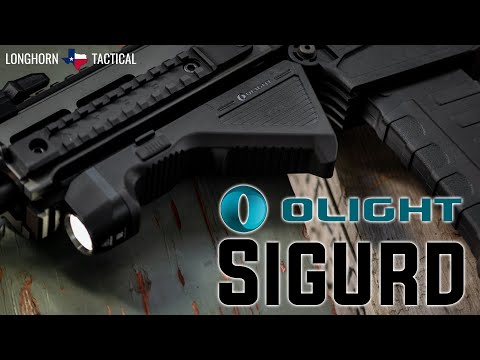 Olight Sigurd Angled Mountable Foregrip with Built-in 1450 Lumen Rechargeable Tactical Flashlight