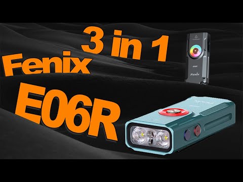 Fenix E06R 700 Lumen USB-C Rechargeable EDC Flashlight with UV Light & Red Laser