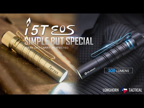 Olight I5T EOS 300 Lumen Compact 1x AA EDC Flashlight – Longhorn