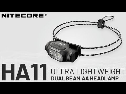 NITECORE HA11 240 Lumen Lightweight Headlamp - Use 1xAA