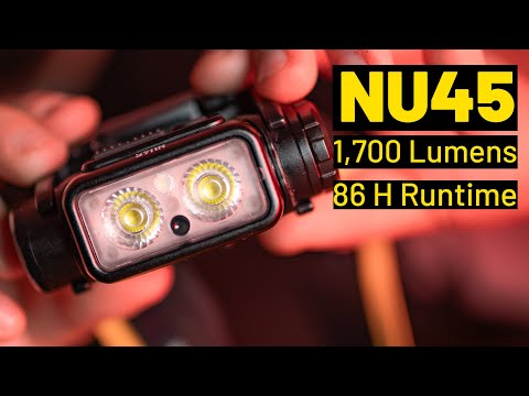 Nitecore NU45 1700 Lumen USB-C Fast Charging Headlamp – Longhorn