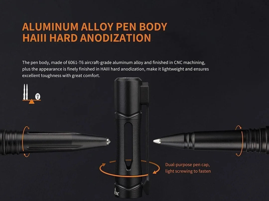 Fenix TK21R Tactical Flashlight + Halberd T5 Pen Kit