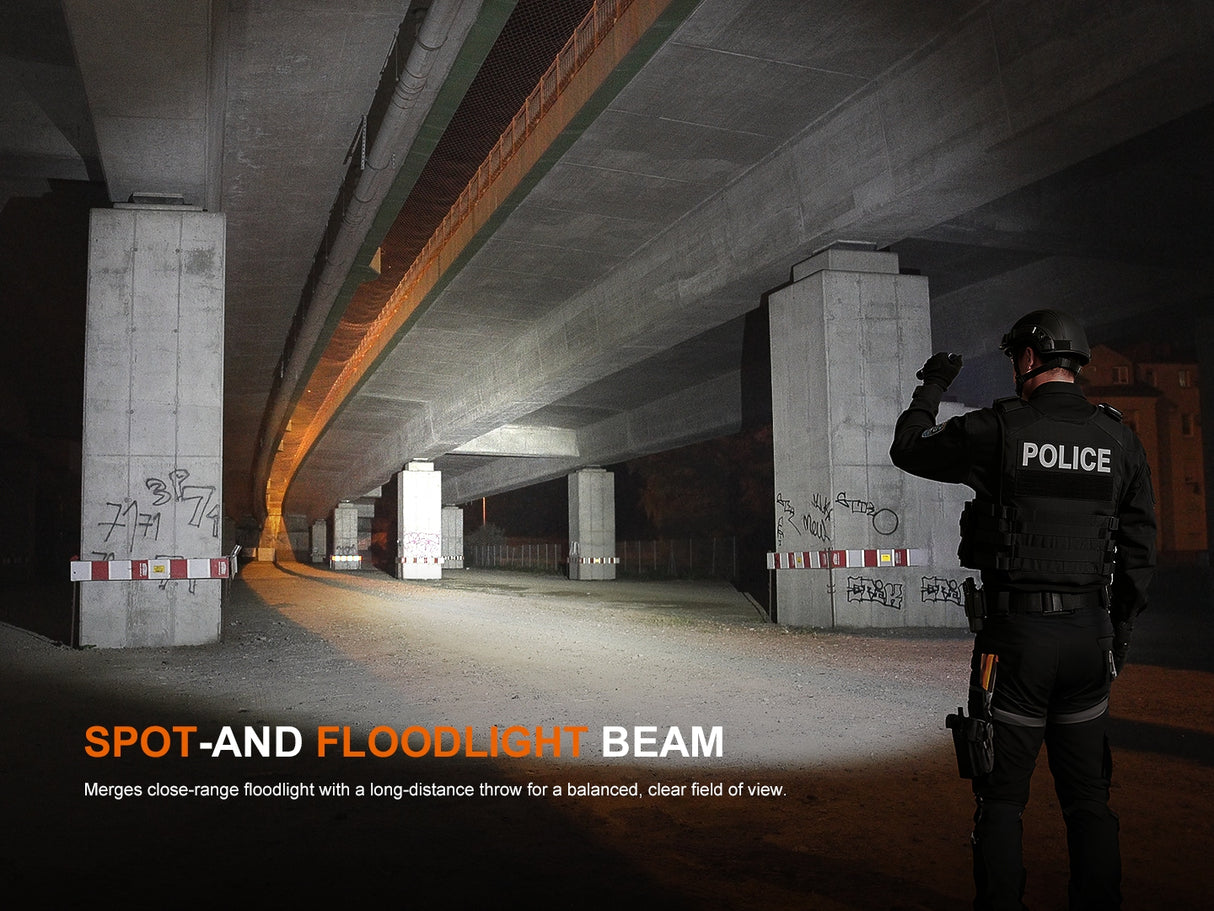 Fenix TK25R 3600 Lumen USB-C Rechargeable Tactical Duty Flashlight with UV, Red and Red/Blue Warning Modes