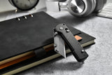Olight U1 Pro Utility Knife with Folding Screwdriver - Carbon Black Fiber