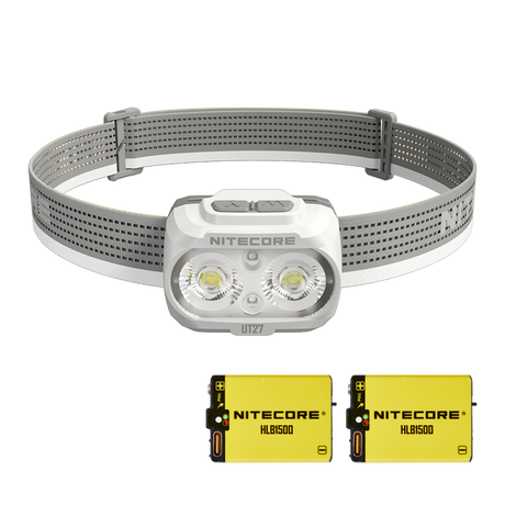 Nitecore UT27 800 lumen Rechargeable Running Headlamp - Add a Backup HLB-1500 Battery