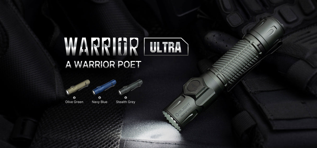 Olight Warrior Ultra 2500 Lumen Rechargeable Tactical Flashlight