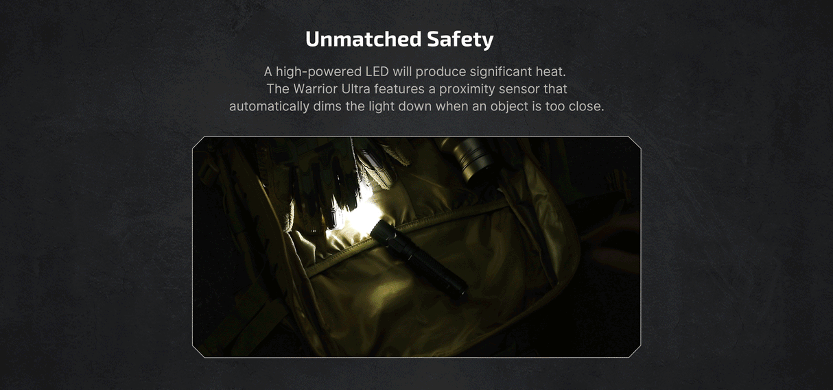 Olight Warrior Ultra 2500 Lumen Rechargeable Tactical Flashlight