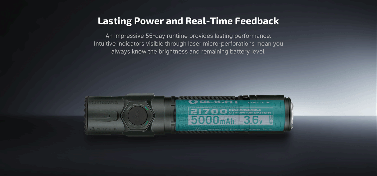 Olight Warrior Ultra 2500 Lumen Rechargeable Tactical Flashlight