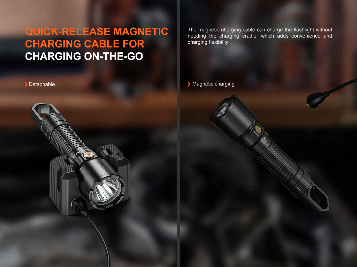 cable rechargeable flashlights Fenix WF25RM Multifunctional Cradle Charging Duty Light