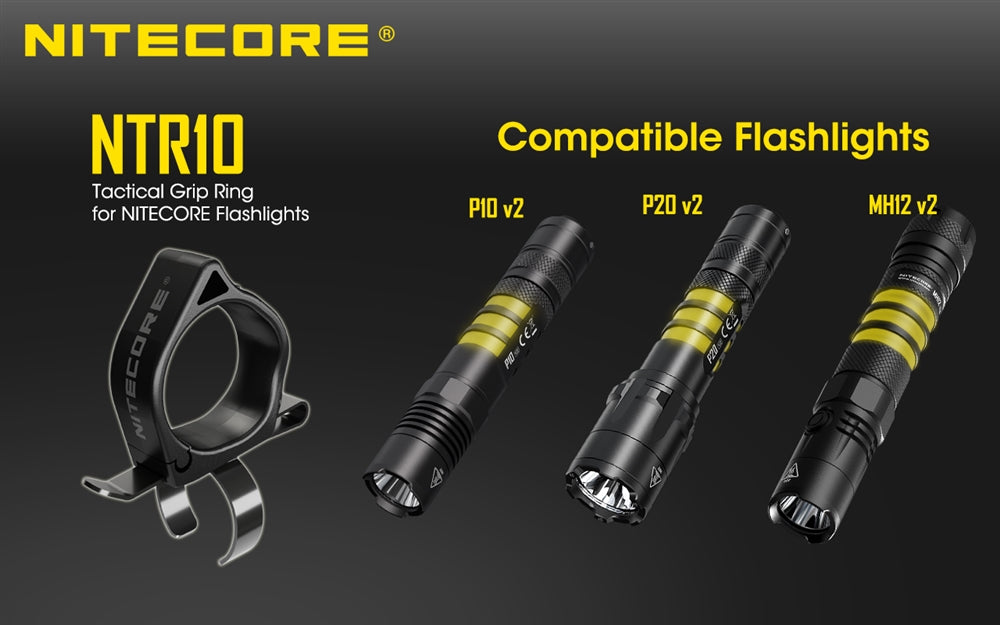 NITECORE NTR10 Tactical Clip-on Ring for Tactical Flashlights