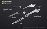 NITECORE NTK05 Titanium Folding Scalpel Keychain Knife