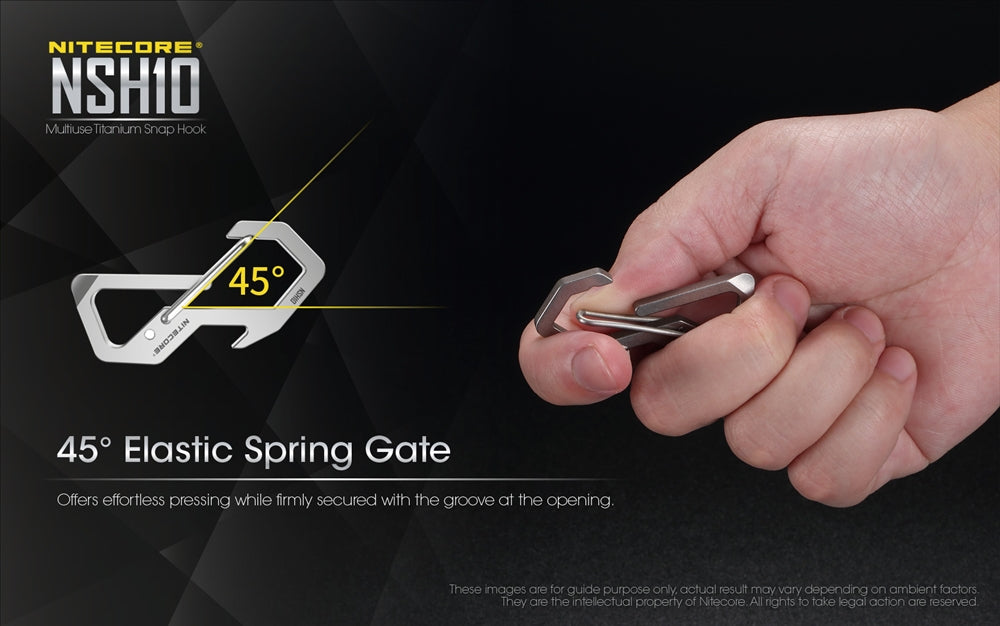 NITECORE NSH10 Titanium Carabiner Multi-Tool