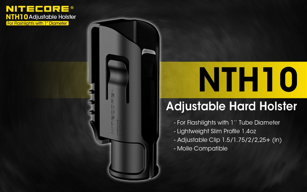 NITECORE NTH10 Hard Holster for 1 inch Diameter Flashlights