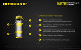 NITECORE NL1475R 750mAh 14500 Built-in Micro-USB Rechargeable Li-ion Battery