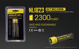 NITECORE NL1823 2300mAh High Capacity 18650 Rechargeable Battery