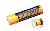 FENIX ARB-L18-2600U Protected Button-Top Rechargeable 2600mAh 18650 Battery