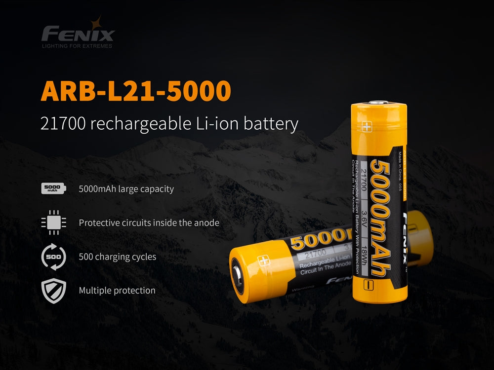 Fenix ARB-L21-5000 5000mAh 21700 Battery