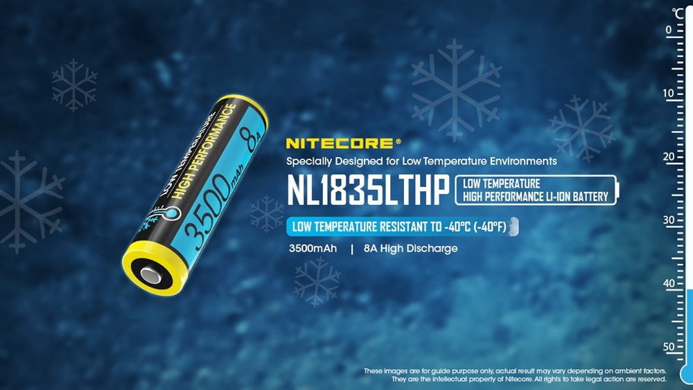 Nitecore NL1835LTHP Cold Weather Low Temperature 18650 Battery