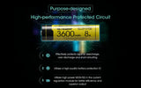 NITECORE NL1836HP 3600mAh Rechargeable 18650 Battery