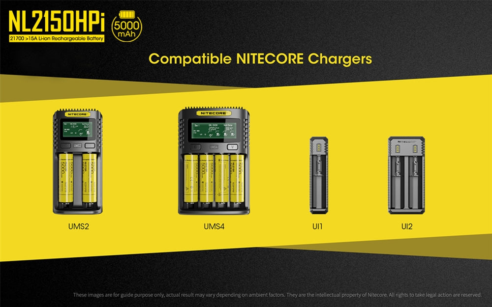 Nitecore NL2150HPI 5000mAh Rechargeable Battery