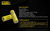 Nitecore NL2150HPI 5000mAh Rechargeable Battery