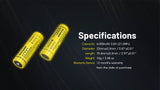 Nitecore NL2160HP 6000mAh Rechargeable 21700 Battery