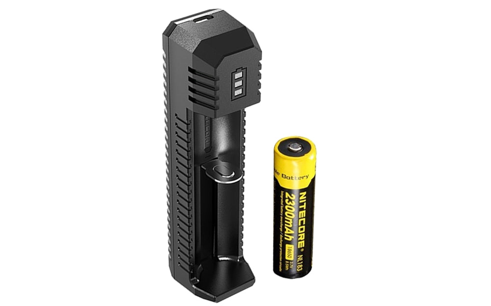 18650 Recharger Kit UI1 Charger 1x Battery