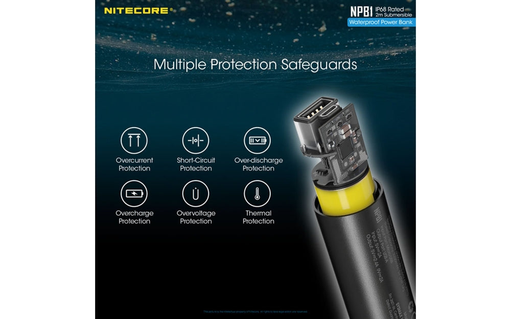 NITECORE NPB1 5000mAh Waterproof Power Bank