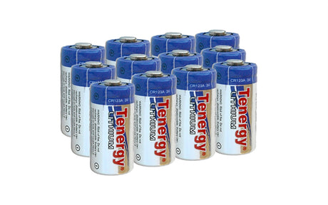 LumenTac (12 Pack) CR123A 3V Lithium Batteries