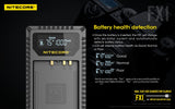 NITECORE FX1 Digital USB Travel Battery Charger for Fujifilm NP-W126 and NP-W126S Batteries