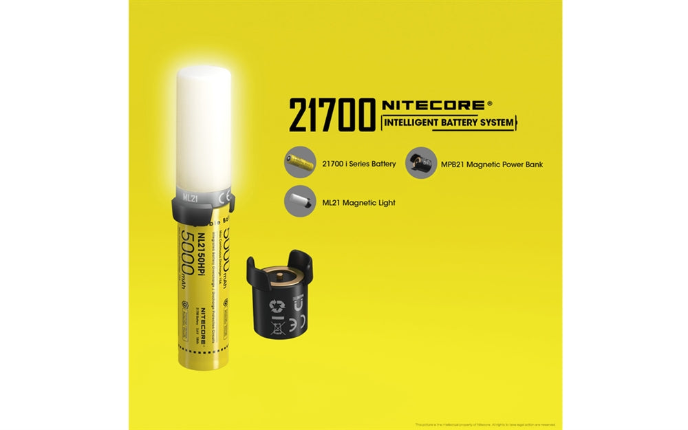 NITECORE Intelligent 21700 Battery System - MPB21 Kit with Lantern and Charger