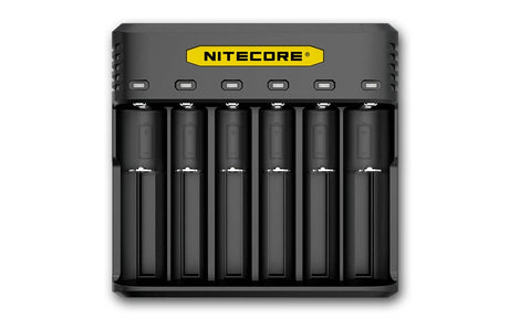 NITECORE Q6 Six Slot 2A Universal Li-ion/IMR Battery Charger for 18650 16340 RCR123A 14500 18350 and more