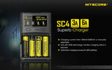 Nitecore SC4 Superb Charger 4-Slot Universal Charger for  18650 17650 17670 RCR123A 16340 14500 Batteries