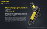 NITECORE UI1 1 slot USB Battery Charger for 21700, 18650 etc