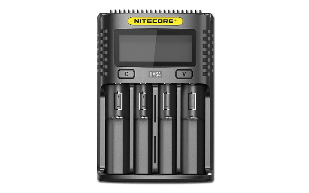 Best charger: Nitecore UMS4 (4-slot, USB-C)