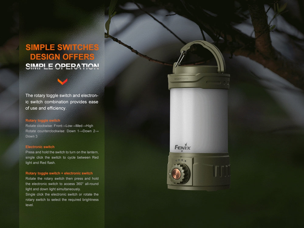 Fenix CL26R Pro 650 lumens Rechargeable Camping Lantern – Longhorn