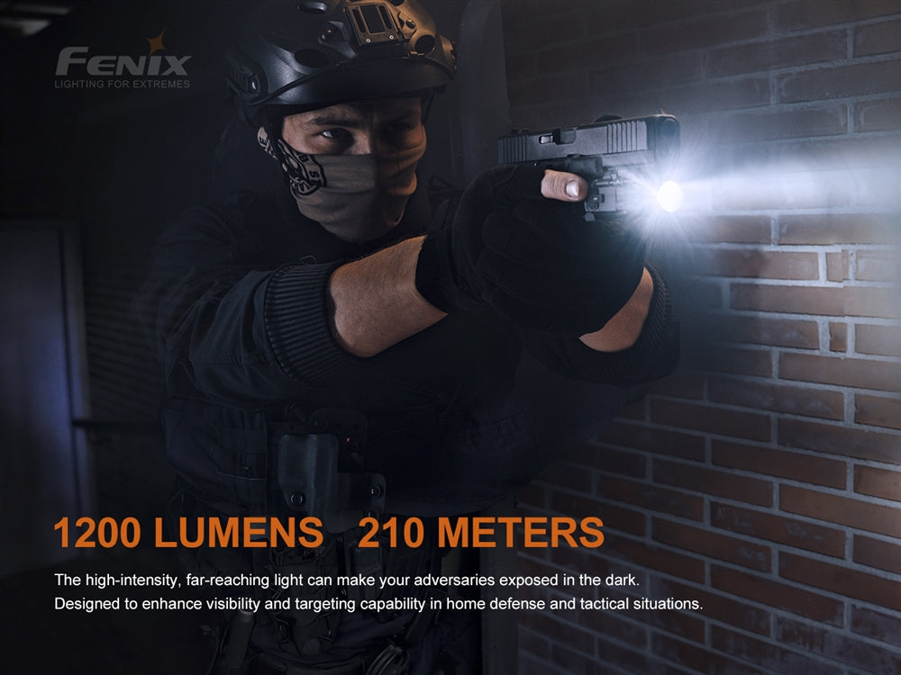 Fenix GL19R 1200 Lumen Rechargeable Rail Mount Flashlight