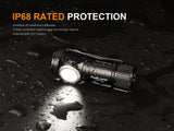 Fenix LD15R 500 Lumen Right-Angle White & Red LED Rechargeable Mini Flashlight