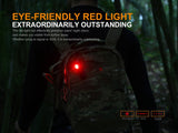 Fenix LD15R 500 Lumen Right-Angle White & Red LED Rechargeable Mini Flashlight