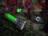 Fenix LR40R V2.0 15,000 Lumen Super Bright Rechargeable Flashlight