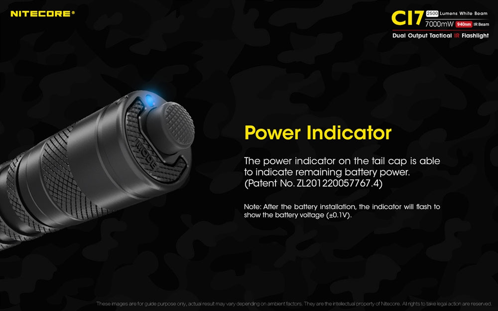 NITECORE CI7 2500 Lumen 7000mw IR Tactical Flashlight – Longhorn