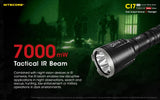 NITECORE CI7 2500 Lumen White and Infrared IR Tactical Flashlight