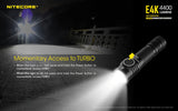 NITECORE E4K Next Generation 21700 Compact EDC Flashlight