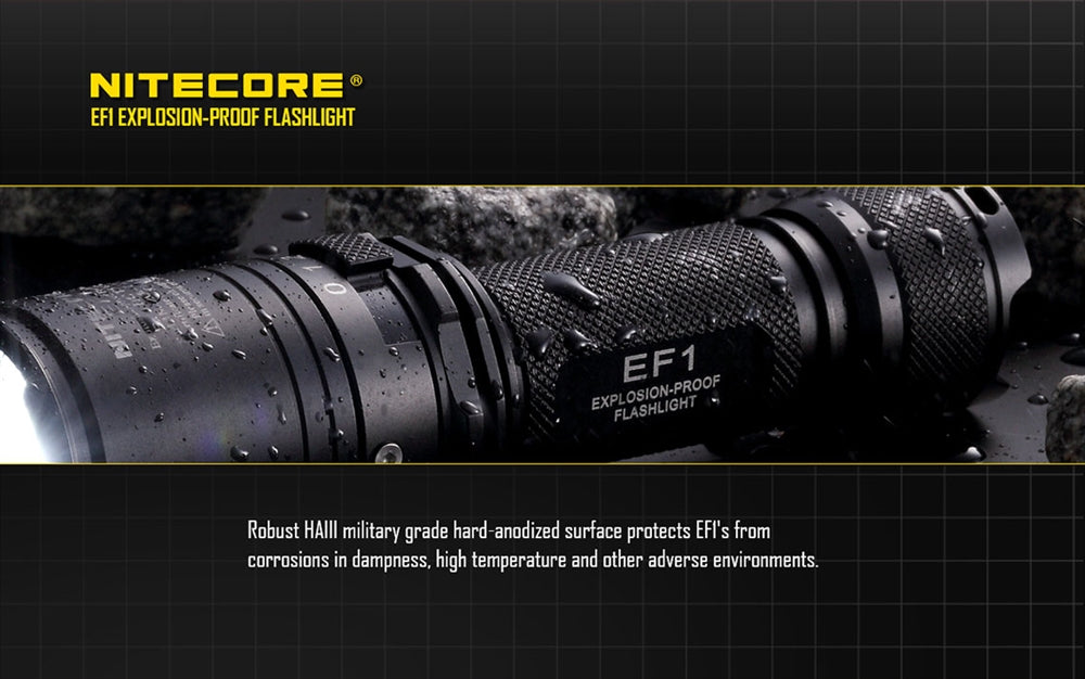 NITECORE EF1 Explosion-Proof LED Flashlight - 830 Lumen