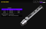 NITECORE GEM10UV Gem Identification Flashlight with UltraViolet LED