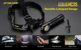 NITECORE HC35 2700 Lumen USB Rechargeable 21700 Headlamp