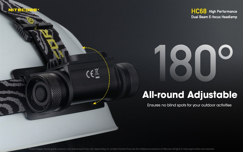 Nitecore HC68 2000 Lumen Rechargeable Focusable Headlamp