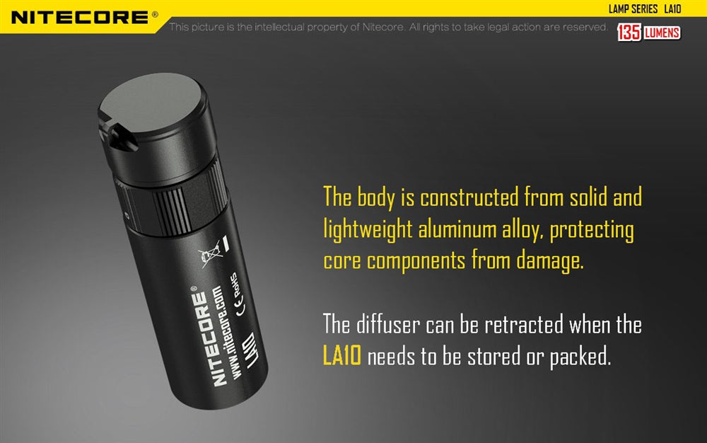 Nitecore LA10 135 Lumen Lightweight Compact Camping Lantern